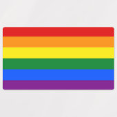 Patriottische labels met vlag van LGBT (Design 1)