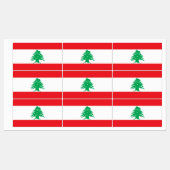 Patriottische labels met vlag van Libanon (Vel)