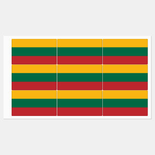 Patriottische labels met vlag van Litouwen