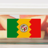 Patriottische labels met vlag van Los Angeles (Aangebracht)