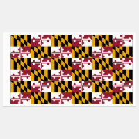 Patriottische labels met vlag van Maryland