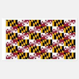 Patriottische labels met vlag van Maryland