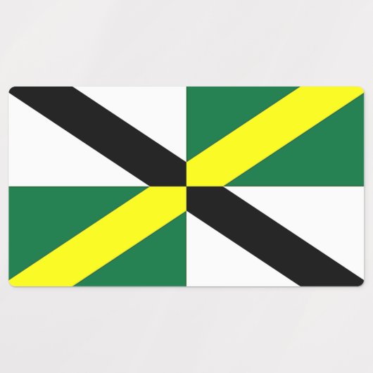 Patriottische labels met vlag van Monterey (Design 2)