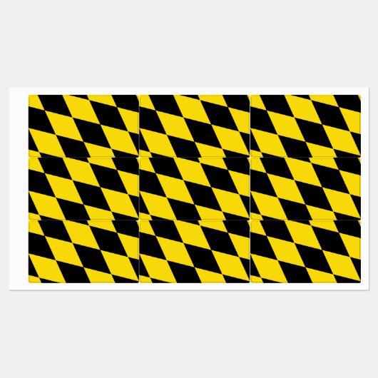 Patriottische labels met vlag van München (Vel)