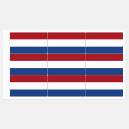 Patriottische labels met vlag van Nederland