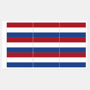 Patriottische labels met vlag van Nederland