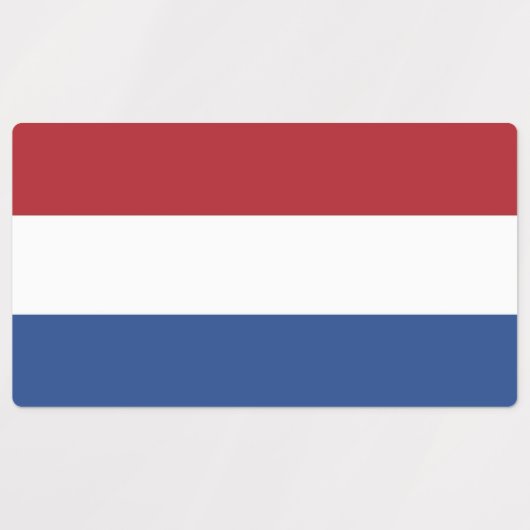 Patriottische labels met vlag van Nederland (Design 1)