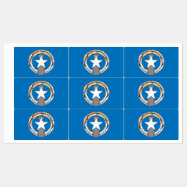 Patriottische labels met vlag van Noordelijke Mari