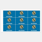 Patriottische labels met vlag van Oklahoma State (Vel)