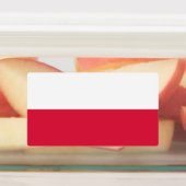 Patriottische labels met vlag van Polen (Aangebracht)