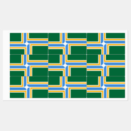 Patriottische labels met vlag van Portland