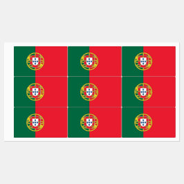Patriottische labels met vlag van Portugal