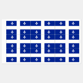 Patriottische labels met vlag van Quebec