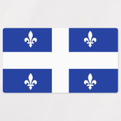 Patriottische labels met vlag van Quebec (Design 1)