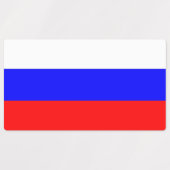 Patriottische labels met vlag van Rusland (Design 2)