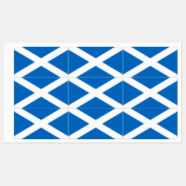 Patriottische labels met vlag van Schotland