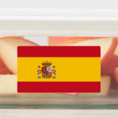 Patriottische labels met vlag van Spanje (Aangebracht)