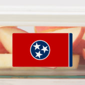 Patriottische labels met vlag van Tennessee (Aangebracht)