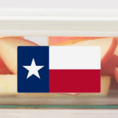 Patriottische labels met vlag van Texas (Aangebracht)
