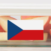 Patriottische labels met vlag van Tsjechië (Aangebracht)