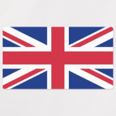 Patriottische labels met vlag van Verenigd Koninkr (Design 2)