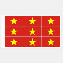 Patriottische labels met vlag van Vietnam