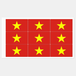 Patriottische labels met vlag van Vietnam