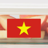 Patriottische labels met vlag van Vietnam (Aangebracht)