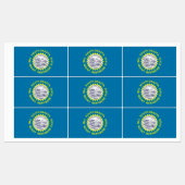 Patriottische labels met vlag van Zuid-Dakota (Vel)