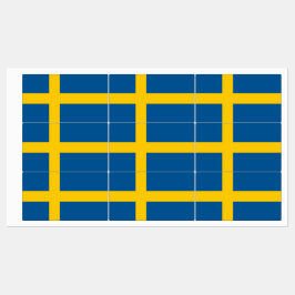 Patriottische labels met vlag van Zweden