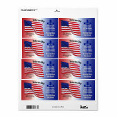 Patriottische labels voor speciale orderveteranen (Full Sheet)