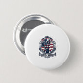 Patriottische Labrado Retriever Vector Grafische T Ronde Button 5,7 Cm (Voorkant /achterkant)
