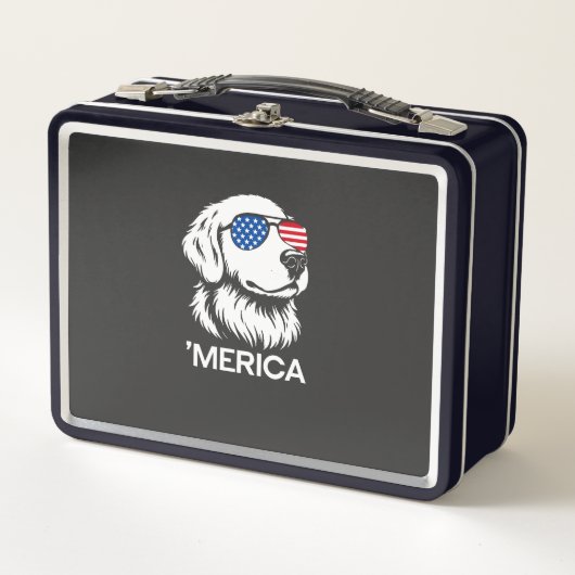 Patriottische Labrador Amerikaanse Vlag Vier Juli (Voorkant)