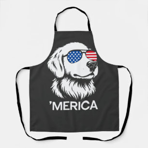 Patriottische Labrador Amerikaanse Vlag Vier Juli Schort
