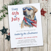 Patriottische labrador Dog Verenigde Staten vlag 4
