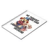 Patriottische Labrador Dogs Quote Grappige Humor Notitieboek (Linkerzijde)