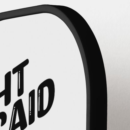 Patriottische Labrador Dogs Quote Grappige Humor Pickleball Paddle (Links Detail)