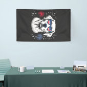 Patriottische Labrador met USA-zonnebril Spandoek (Beurs)