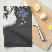 Patriottische Labrador met USA-zonnebril Theedoek (Quarter Fold)