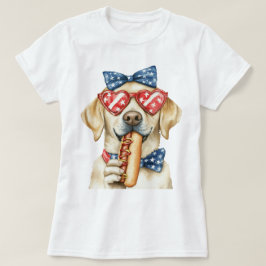 Patriottische Labrador Retriever T-shirt