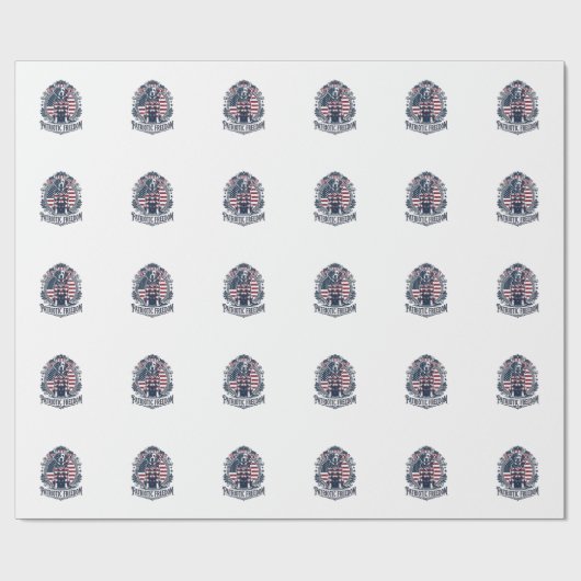 Patriottische Labrador Retriever Vector Grafische  Cadeaupapier (Vlak)