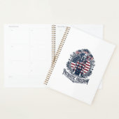 Patriottische Labrador Retriever Vector Grafische  Planner (Display)