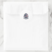 Patriottische Labrador Retriever Vector Grafische Ronde Sticker (Tas)