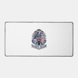 Patriottische Labradors Retriever Vector Grafische Bureaumat
