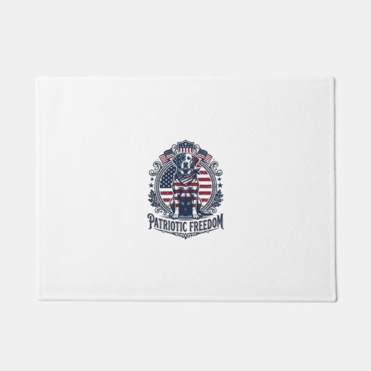 Patriottische Labradors Retriever Vector Grafische Deurmat (Voorkant)
