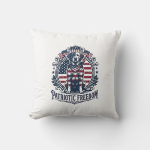 Patriottische Labradors Retriever Vector Grafische Kussen