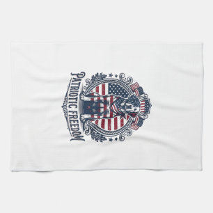 Patriottische Labradors Retriever Vector Grafische Theedoek