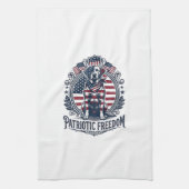 Patriottische Labradors Retriever Vector Grafische Theedoek (Verticaal)