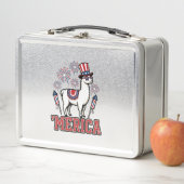 Patriottische Lama Merica Vintage Vector Ontwerp_1 (In situ)