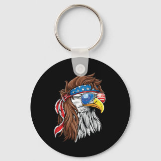 Patriottische Ld Adelaar Mullet VS Amerikaanse Vla Sleutelhanger